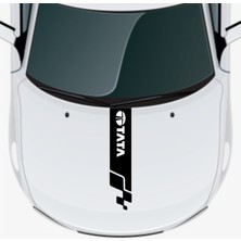 Mcem Store Tata Marina Için Uyumlu Aksesuar Oto Kaput Şerit Sticker