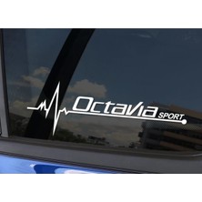 Mcem Store Skoda Octavia Için Uyumlu Aksesuar Yan Cam Sticker Oto Kapı