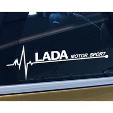Mcem Store Lada Için Uyumlu Aksesuar Oto Kapı Yan Cam Sticker 20*7 cm