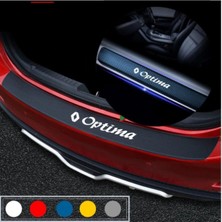 Mcem Store Renault Optima Için Uyumlu Aksesuar Oto Bagaj ve Kapı Eşiği Sticker Seti Karbon