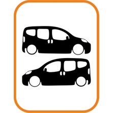 Mcem Store Oto Cam Sticker 2' Li Siyah 20*9 cm