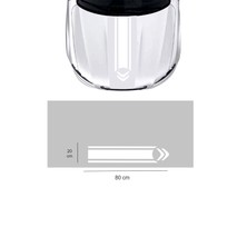 Mcem Store Citroen Için Uyumlu Aksesuar Oto Kaput Sticker Çift Şerit Beyaz 80*20 cm