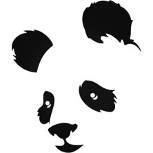 Mcem Store Panda Tasarım Oto Sticker 20 cm