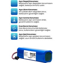 Electroll Viomi S9 Uyumlu Batarya (ORJİNAL KAPASİTE) 5200mah Pil Robot Süpürge Batarya Değişimi