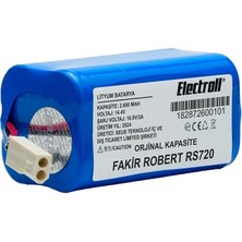 Electroll Fakir Robert Rs720 Uyumlu Batarya (ORJİNAL KAPASİTE) 2600mah Pil Robot Süpürge Batarya Değişimi