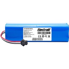 Electroll Viomi Vxvc11 Uyumlu Batarya (ULTRA YÜKSEK KAPASİTE) 6400mah Pil Robot Süpürge Batarya Değişimi