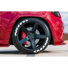 Bombtire Nitto Beyaz Kalıcı Lastik Yazısı Nitto Sticker 4 Kit