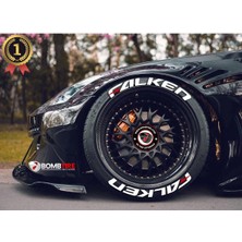 Bombtire Falken Lastik Yazı Orijinal Ürün 2.5 cm Proseries ™ 1 Yıl Garantili 8 Adet Tutkal