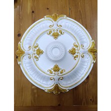 Güçlü Roma Desenli Metalik Boyalı Tavan Göbeği 40 cm - Altın (Gold) Renk - 3 Adet