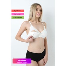 Carlburn Özel Üretim Yumuşak Toparlayıcı Rahat Dayanıklı Tam Kalıp Dikişsiz Pamuklu Balensiz Emzirme Sütyen