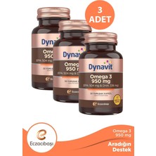 Dynavit Omega 3 950 Mg 30 Yumuşak Kapsül 3 Adet