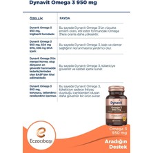 Dynavit Omega 3 950 Mg 30 Yumuşak Kapsül 3 Adet