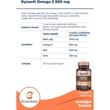 Dynavit Omega 3 950 Mg 30 Yumuşak Kapsül 3 Adet