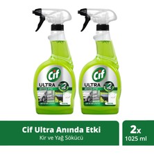 Cif Ultra Anında Etki Kir ve Yağ Çözücü 1025 ml x2