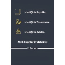 Pi Papers Monthly Planner Statik Elektriklenme ile Kendiliğinden Tutunan Akıllı Kağıt (Kağıt Not Tutucu)