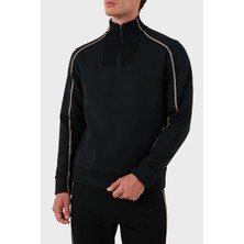 Boss Pamuklu Logolu Slim Fit Yarım Fermuarlı Dik Yaka Sweat Erkek Sweat 50523911 001
