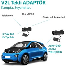 Hgsşarj V2L Adaptör Tekli, Hyundai, Kia, Ssangyong, Elektrikli Aracınıza 220V Ev Tipi Priz Imkanı,