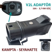 Hgsşarj V2L Adaptör Tekli, Hyundai, Kia, Ssangyong, Elektrikli Aracınıza 220V Ev Tipi Priz Imkanı,