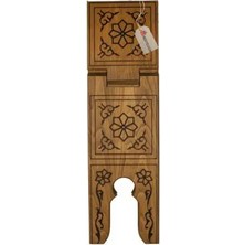 Hediyeleşin Rahle, Mdf Ahşap Yakma Rahle, Okuma Sehpası - 65 cm