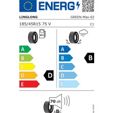Linglong 185/45 R15 75V Green-Max Oto Yaz Lastiği (Üretim Yılı: 2024)