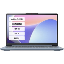 Lenovo Ideapad Slim 3 15IAH8 83ER00GCTR-01 Intel Core I5-12450H 8gb Lpddr5 512GB SSD 15.6" Tn Freedos Taşınabilir Bilgisayar