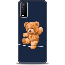 Vivo Y11S Kılıf Hd Baskılı - Ipteki Teddy + 9h Nano Ekran Koruyucu