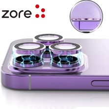 Zore  Apple iPhone   15 Pro  Cl-12 Premium Safir Parmak Izi Bırakmayan Anti-Reflective Kamera Lens Koruyucu