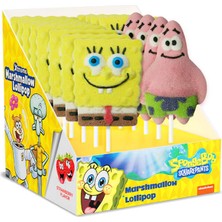 Relkon Orjinal Lisanslı Sponge Bob Square Pants Marshmallow Lolipop 45 gr 12 Adet