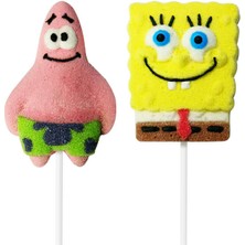 Relkon Orjinal Lisanslı Sponge Bob Square Pants Marshmallow Lolipop 45 gr 12 Adet