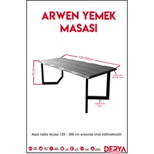 Deryawood Arwen Ahşap Bahçe Masası Açık Ceviz