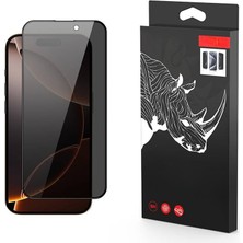 Gpack Apple iPhone 16 Pro Ekran Koruyucu Hayalet Temperli Cam Privacy Rika Siyah