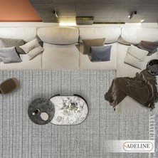 Adeline Home Natura 353 Bukleli Modern Toz Vermeyen Salon Mutfak Balkon Halısı