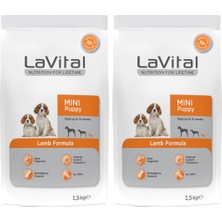 La Vital Mini Puppy Küçük Irk Kuzulu Yavru Köpek Maması 1.5kg - 2 Adet