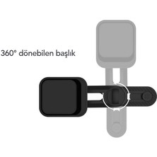 Mf Product MFB107 Izgara Girişli 360 Derece Dönen Başlıklı Araç Içi Manyetik Telefon Tutucu Siyah