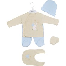 Bebitof  Ayı ve Tavşan 5'li Bebek Zıbın Seti 20094