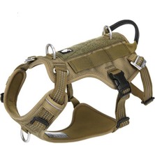 True Love Tactical Asker Yeşili Köpek Göğüs Tasması