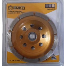 Emka Elmas Taşlama Silme Disk Tek Sıra 115MM Emka