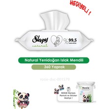 Sleepy 4'lü Natural Yenidoğan Islak Mendili 90 Adet ve Rosıe