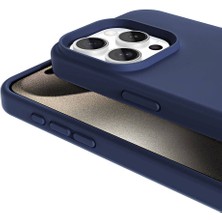 ZORE Apple iPhone 15 Pro Kılıf Magsafe Şarj Özellikli Sıvı Teknolojili Silinebilir Sert Zore Kivi Kapak