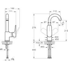 Artema X-Line A42402 Döner Borulu Lavabo Bataryası