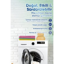 Evonox Clean 3'lü Mikrofiber Çok Amaçlı Temizlik Bezi 3'lü Set | 40 x 40 cm