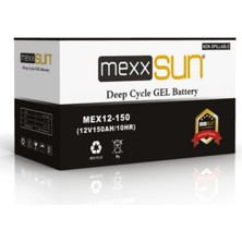 N&D Lighting Mexxsun 12 Volt 150 Amper Deep Cycle Solar Jel Akü