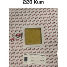 Dayson Kuru Zımpara 220 Kum Zımpara Sarı Renk ( Kalınlık İnce ) 1 Adet Zımpara ( Kum Seçiniz ) El Zımparası