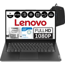 Lenovo V14 Gen4 Iru Intel Core I5 13420H 8gb 256GB SSD Freedos 14 Inç Fullhd Taşınabilir Bilgisayar 83A00064TRF01 + Zetta Çanta