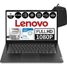 Lenovo V14 Gen4 Iru Intel Core I5 13420H 24GB 4tb SSD Windows 11 Pro 14 Inç Fullhd Taşınabilir Bilgisayar 83A11091TRF20 + Zetta Çanta