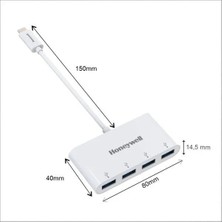 Honeywell Momentum Type C To 4 Port USB Hub HC000016