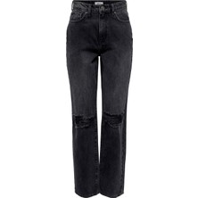 Only Kadın Onlrobyn Yırtık Detaylı Denim Kot Pantolon - 15247964