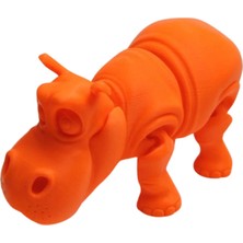 NBShop 3D Hareketli Oyuncak Su Aygırı & Dekor - Turuncu