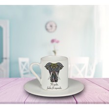 Ejoya Falda Fil Süperdir Türk Kahvesi Fincanı 80921