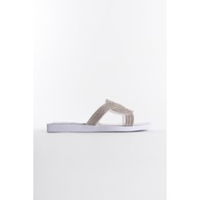 Capone Outfitters Lana Taşlı Terlik